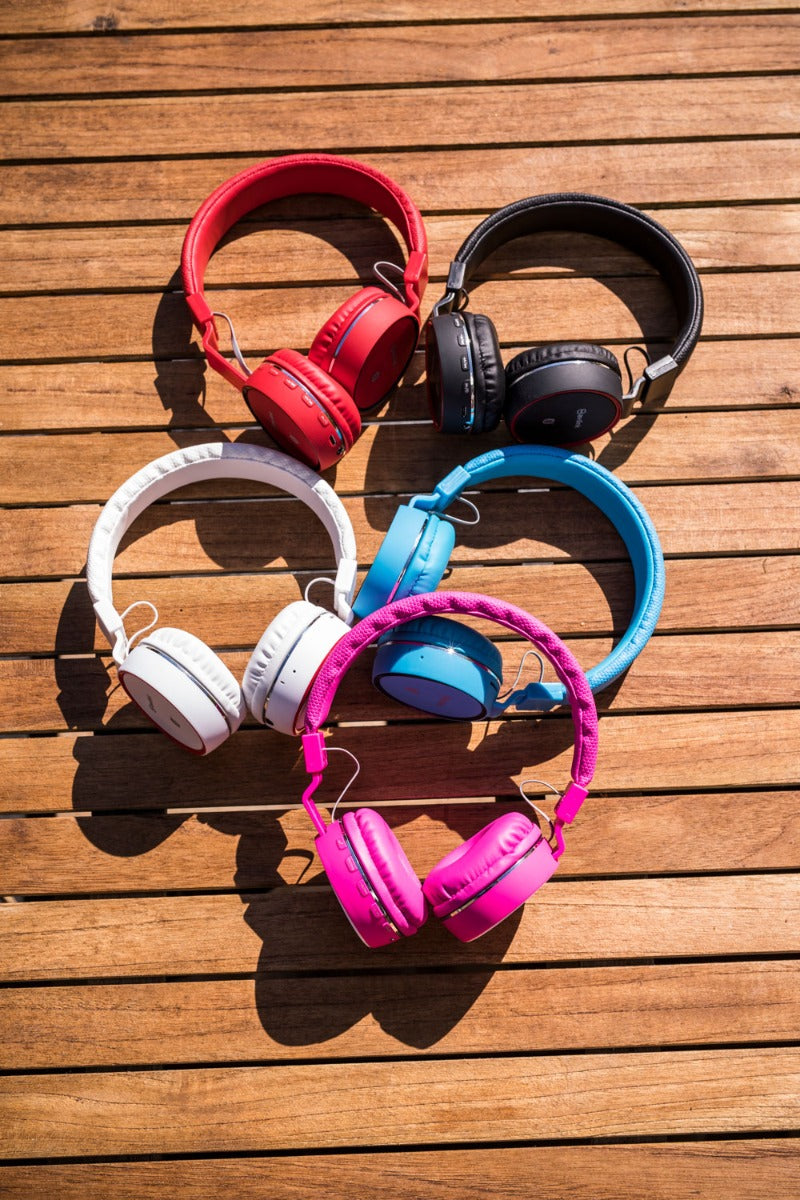 TRÅDLØS BLUETOOTH® HODETELEFON BLÅ