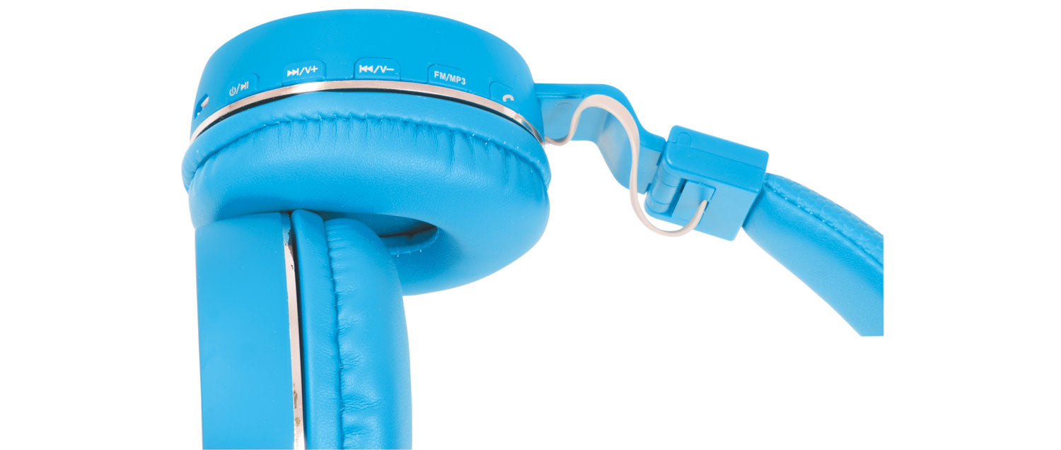 TRÅDLØS BLUETOOTH® HODETELEFON BLÅ