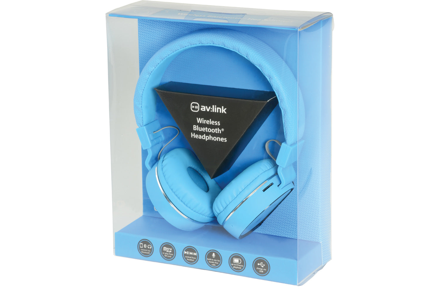 TRÅDLØS BLUETOOTH® HODETELEFON BLÅ