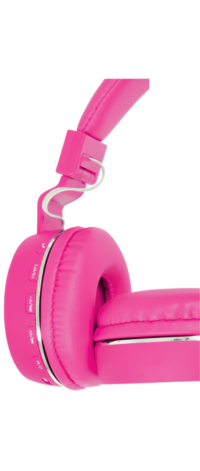 TRÅDLØS BLUETOOTH® HODETELEFON ROSA