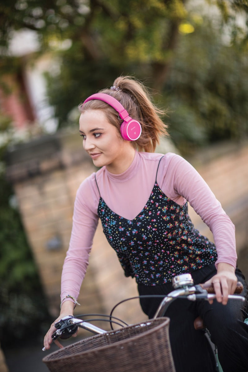 TRÅDLØS BLUETOOTH® HODETELEFON ROSA
