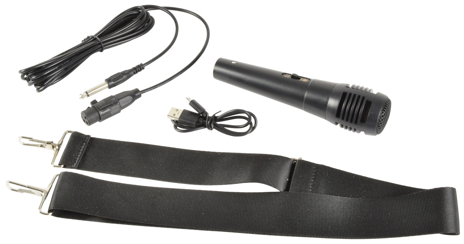 Bærbar Bluetooth Partyhøyttaler m/mikrofon