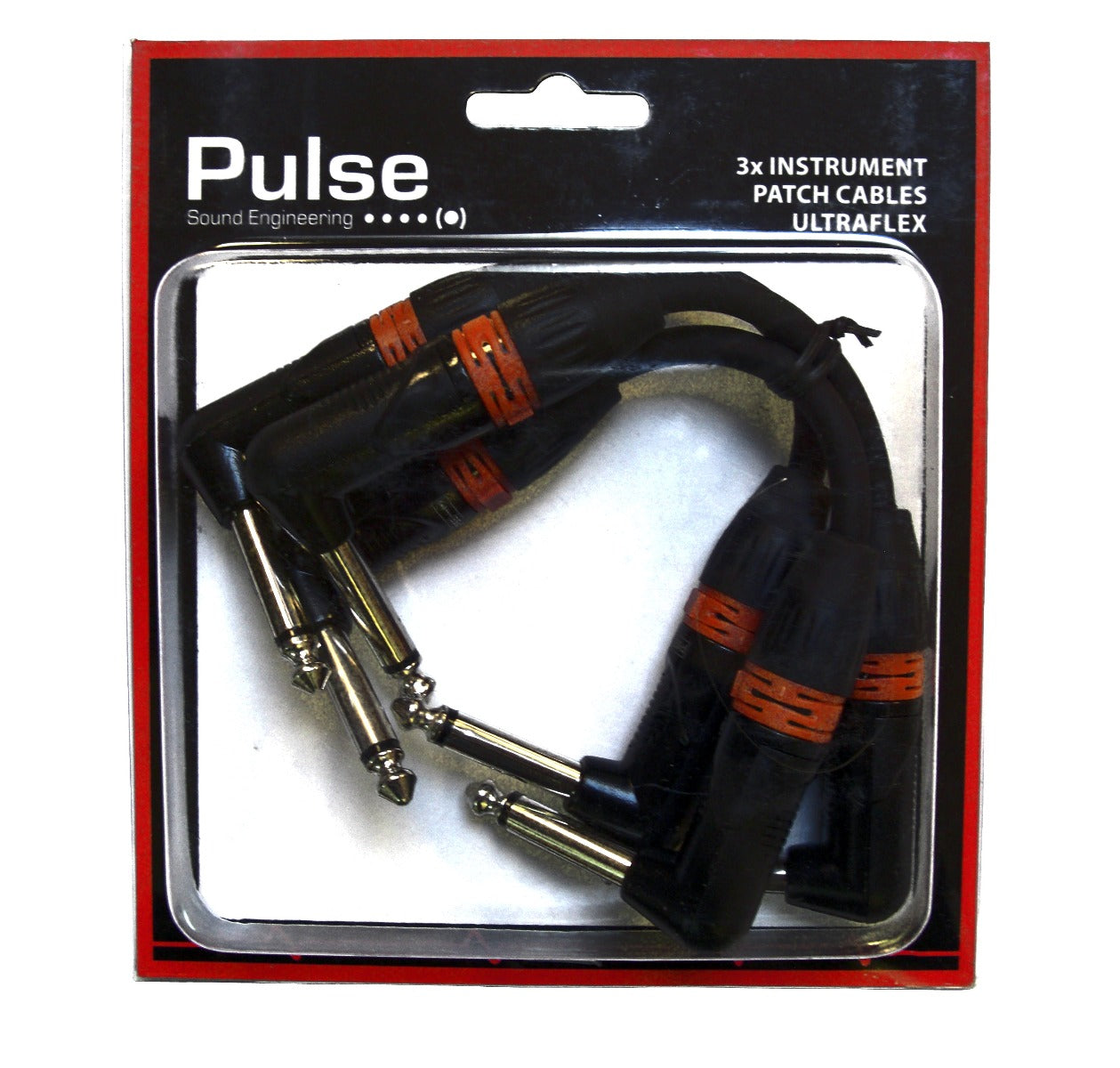 Pulse Patchkabel 15cm 3-pack Jack - Jack