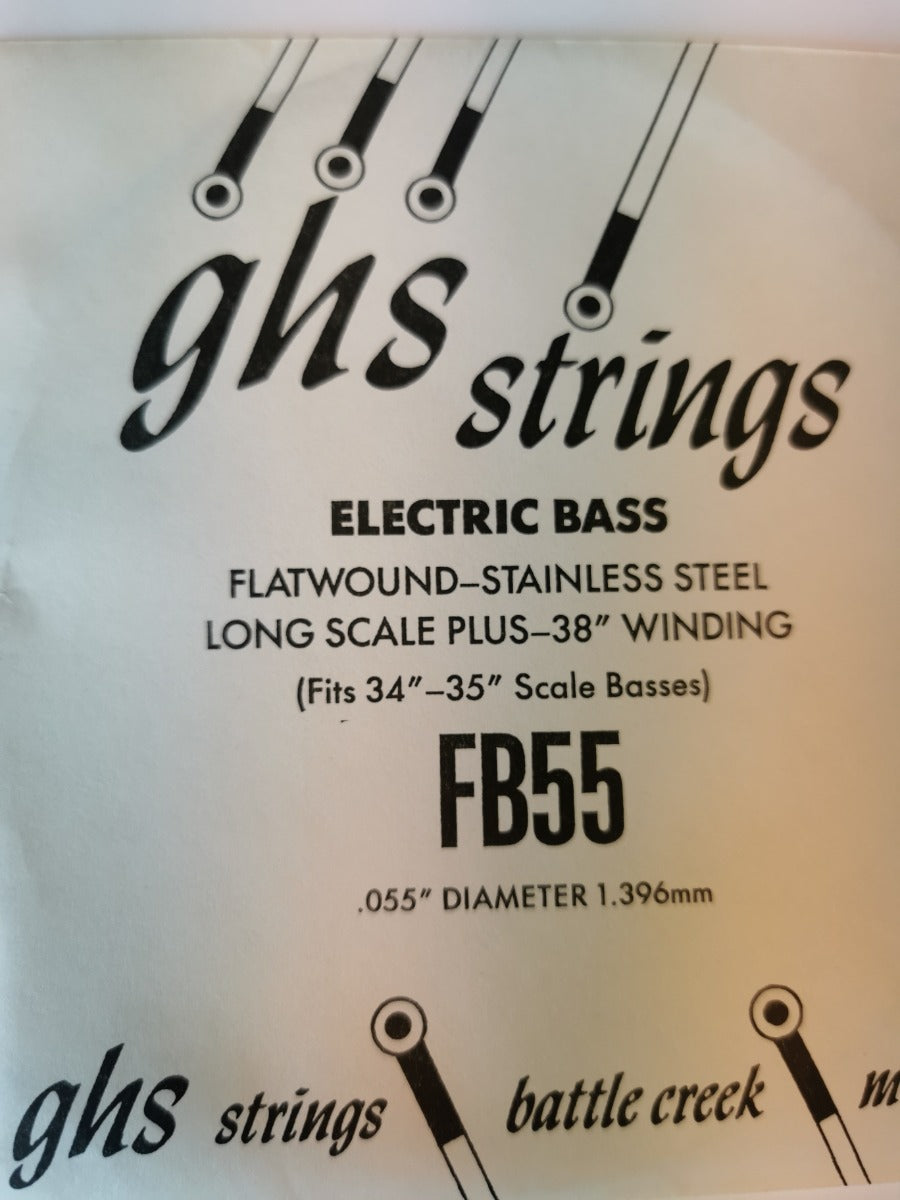 GHS FB55 SINGLE FLATWOUNDOUND BASS FB55. Streng.
