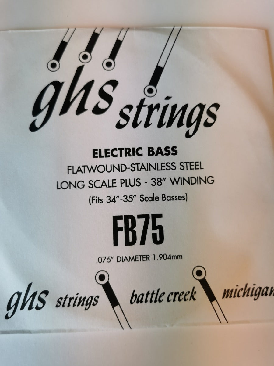 GHS FB75 SINGLE FLATWOUNDOUND BASS FB75. Streng.