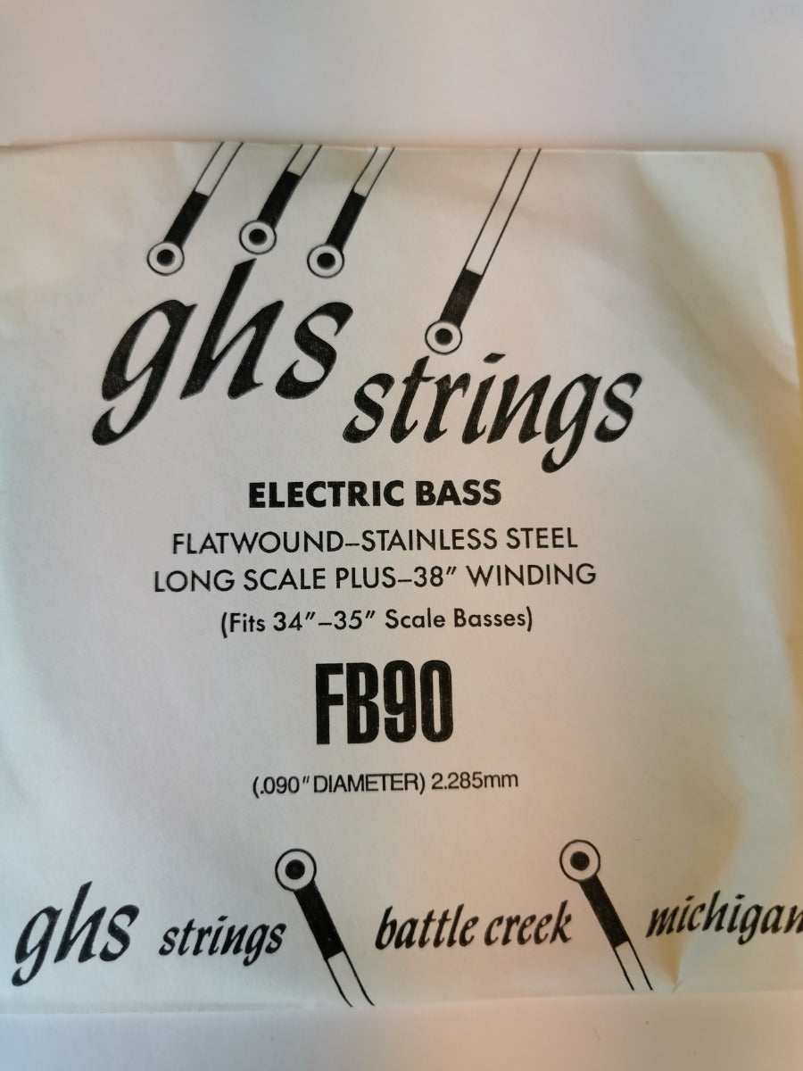 GHS FB90 SINGLE FLATWOUNDOUND BASS FB90. Streng.