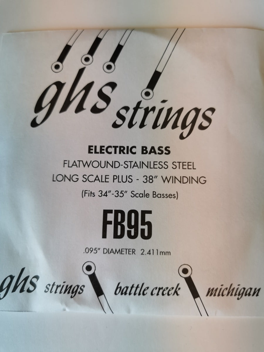 GHS FB95 SINGLE FLATWOUNDOUND BASS FB95. Streng.