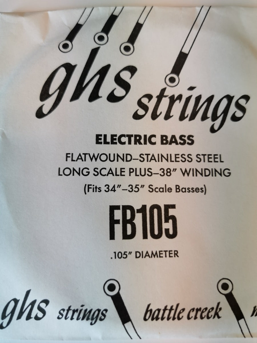 GHS FB105 SINGLE FLATWOUNDOUND BASS FB105. Streng.