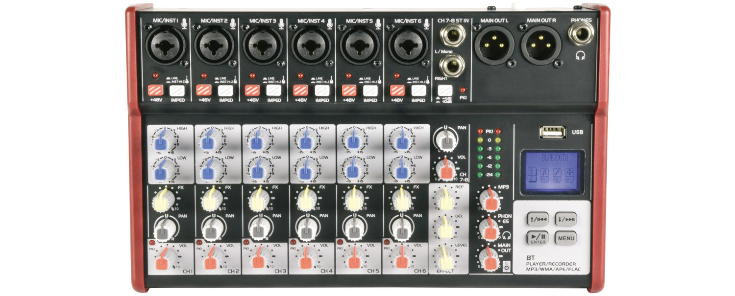 Kompakt Mikser med USB / Bluetooth Citronic CSM-8