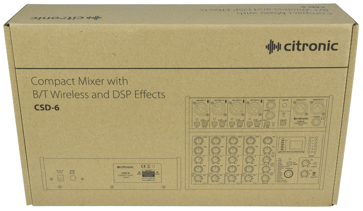 CSD Compact Mixers with BT and DSP Effects