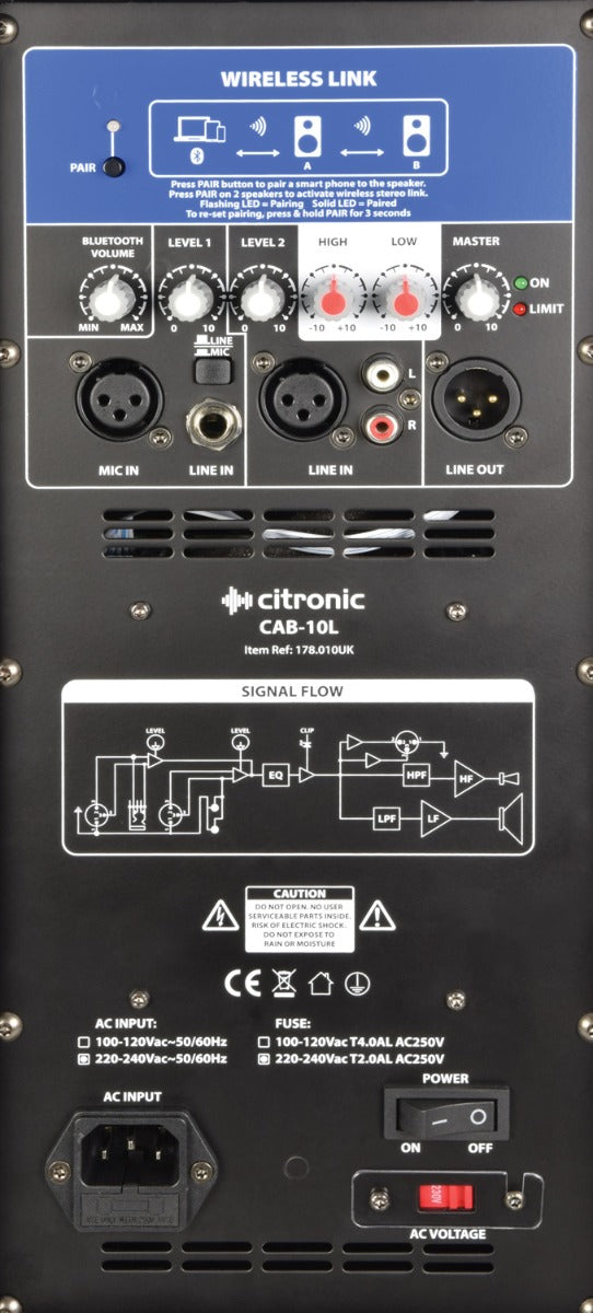 CAB CAB-10L Aktiv kabinett med BT Link