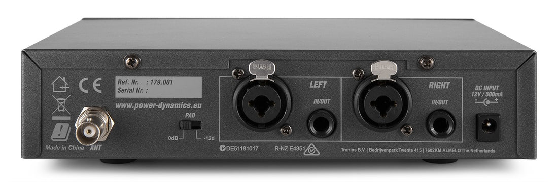 PD800 IN EAR MONITORING SYSTEM UHF