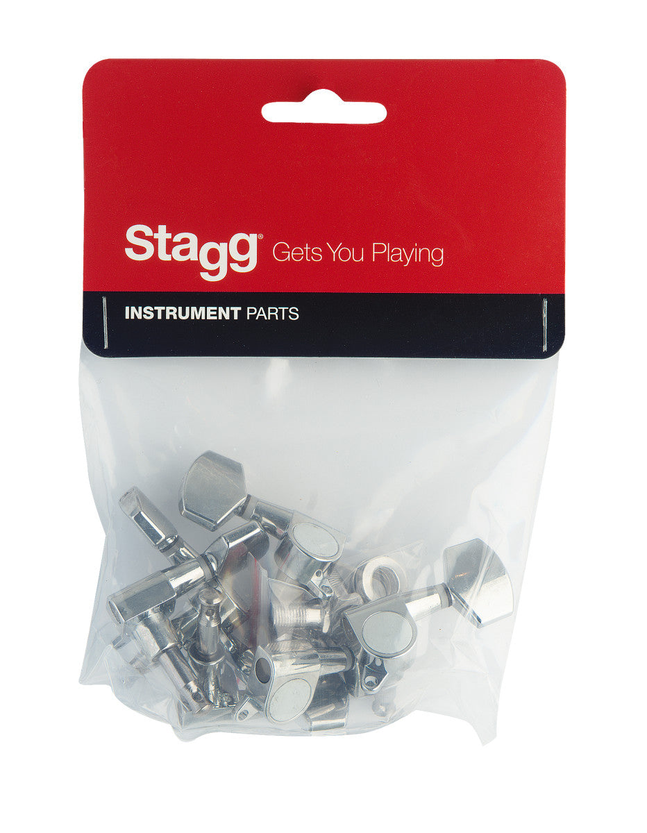 Stagg SP-MHWS-CH Stemmeskruer Mekanikk 3+3 western krom