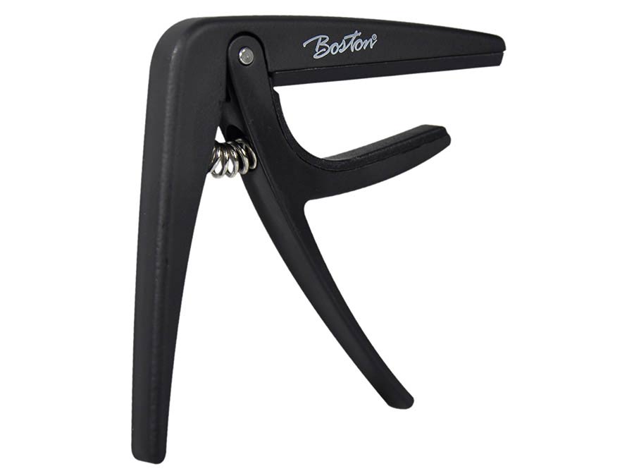 Boston BC-86-BK spring loaded capo for classic guitar
