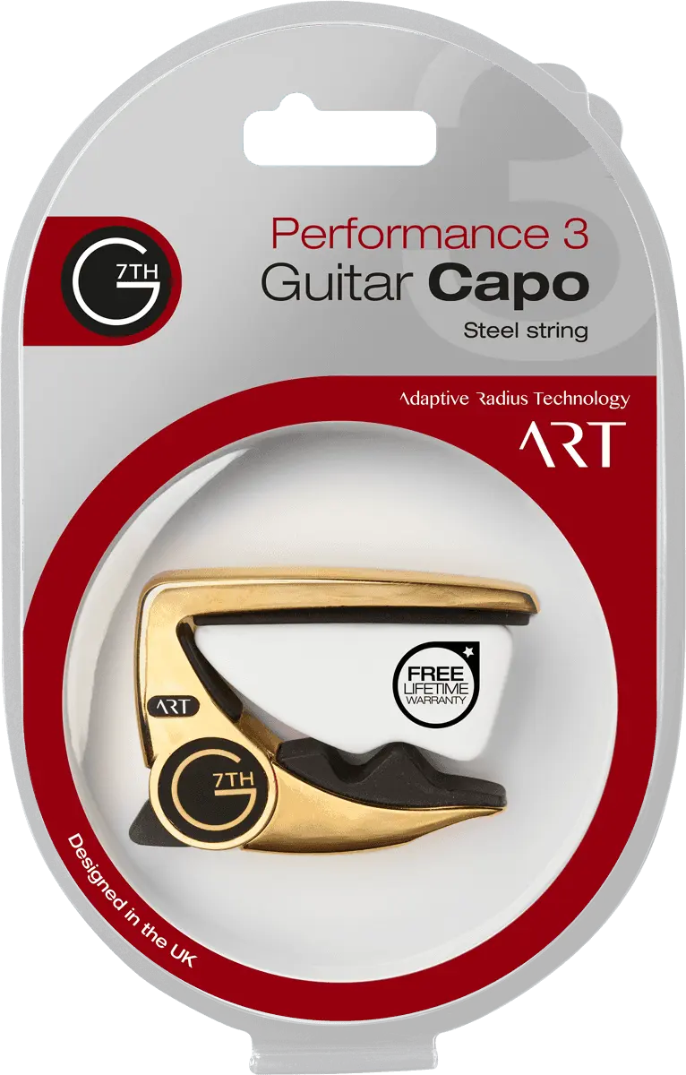 G7 Capo Performance 3 ART 6 string Gold