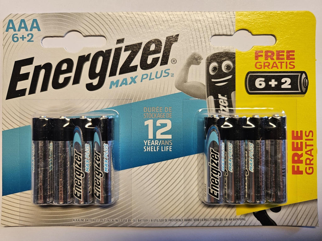 Energizer Max Plus AAA 6+2pk