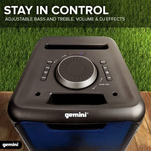 Gemini GLS-880 Oppladbar høyttaler med LED-Lys