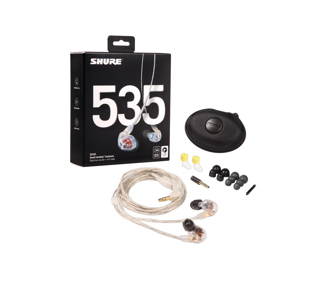 Shure SE535 PRO Earphones EAC64 - CLEAR