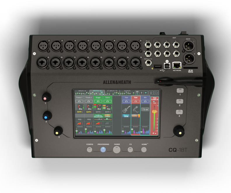 A&H CQ18T ultra-compact digital mixer with WiFi