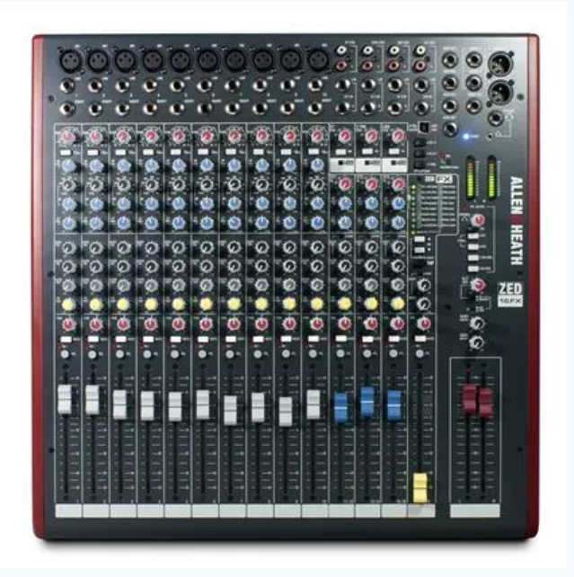 A&H ZED16FX 10 Mic/Line Inputs, 3 Stereo Sources USB, FX and
