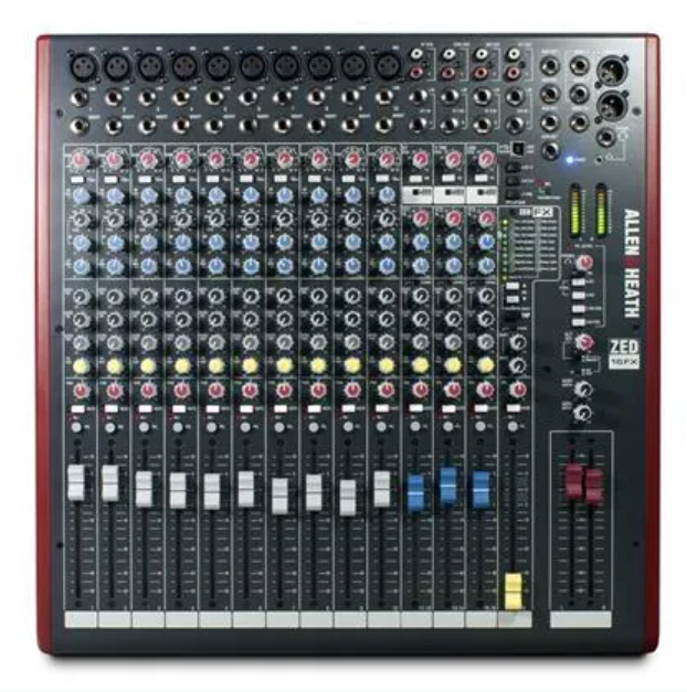 A&H ZED16FX 10 Mic/Line Inputs, 3 Stereo Sources USB, FX and