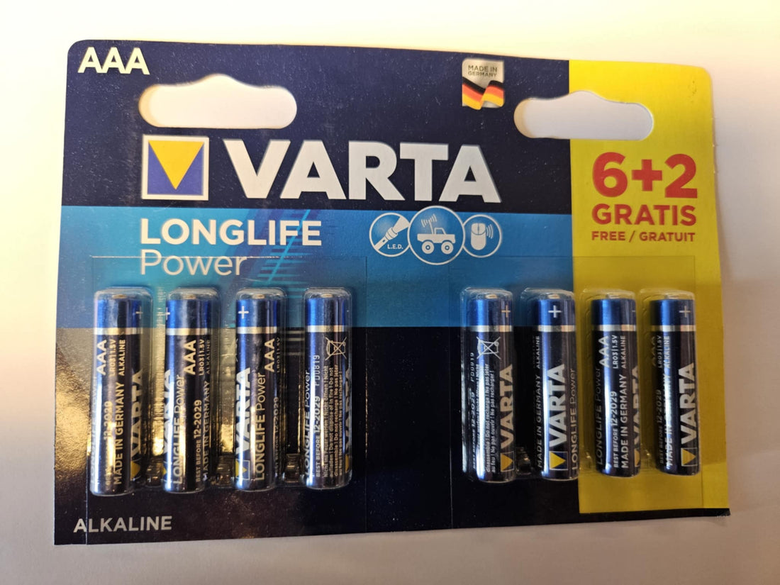 Varta Alkaline Batteri AAA 1.5 V Longlife Power 8pk