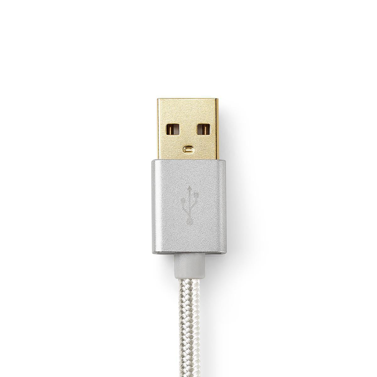 2 i en kabel USB 2.0 Han til USB Micro-B Han / USB-C™ Han  2.00 m Gull belagt