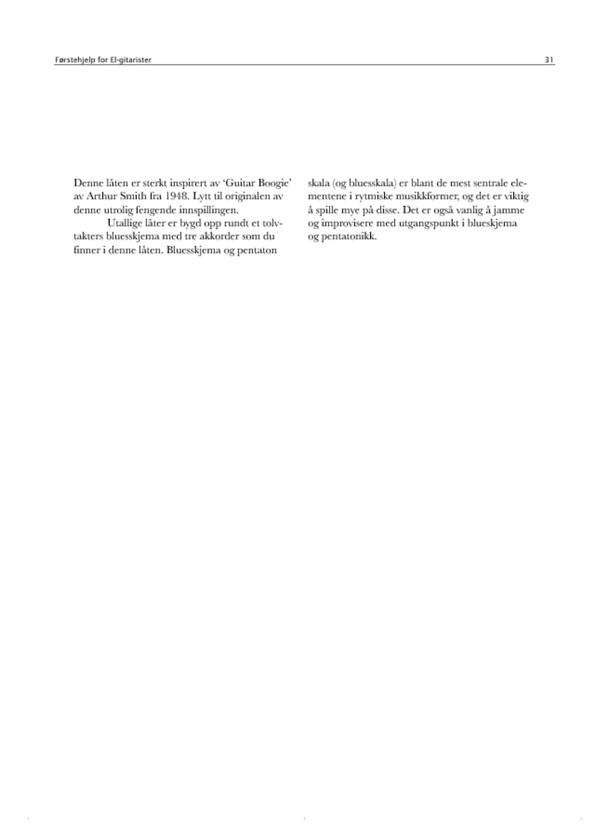 Førstehjelp for el-gitarister