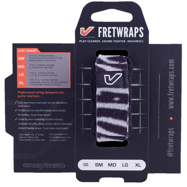 Gruv Gear FretWraps 1-Pack Zebra – Small