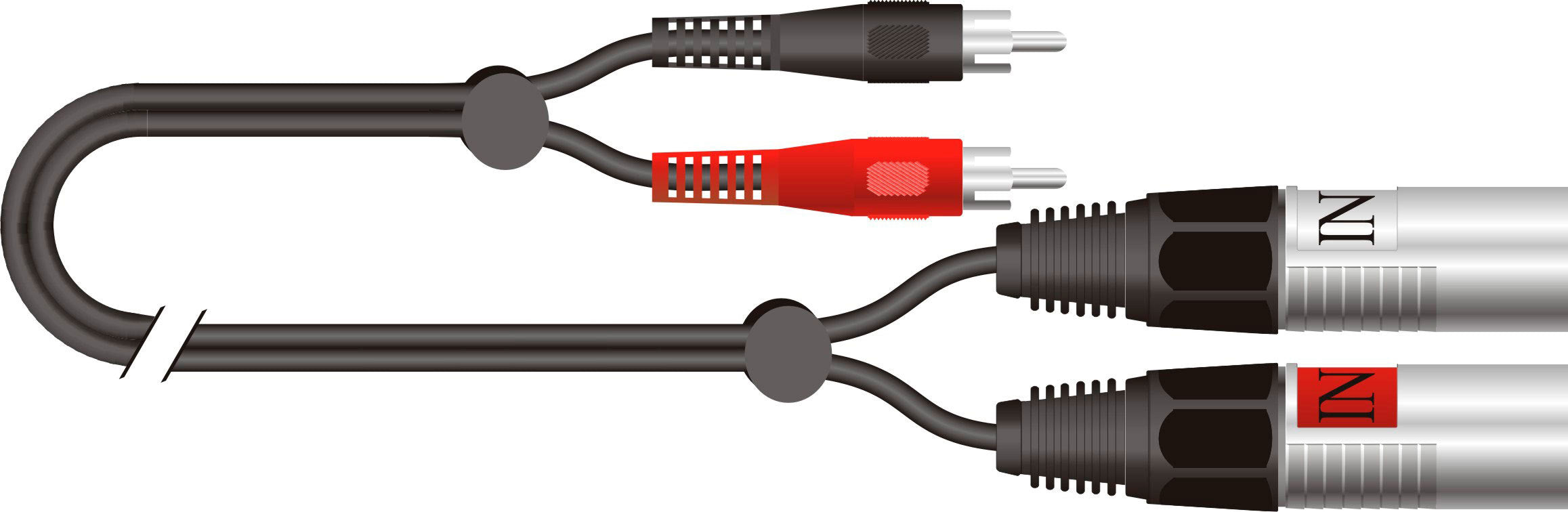 SAFECON AD34 3m 2 Phono/2 XLR Hann