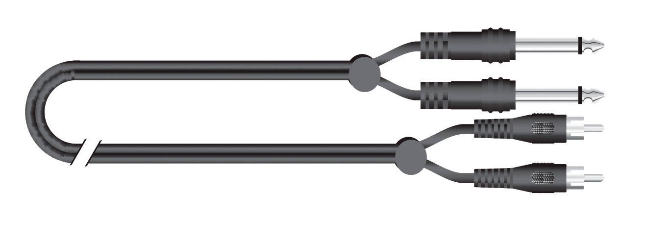 SAFECON AC65 3m  2 Jack/2 Phono