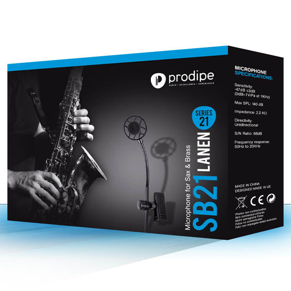 Prodipe SB21 Microphone for Sax/Brass/Percusison – Back Electret