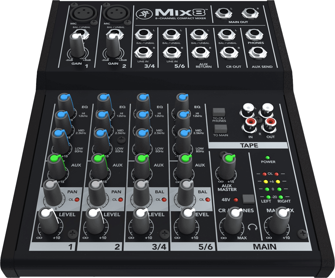 MACKIE MIX8 8-Channel Compact Mixer