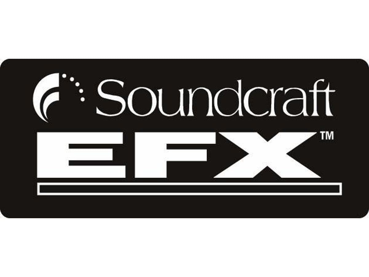 Soundcraft EFX12 12+2, 2 aux med Lexicon klang, inkl rackører