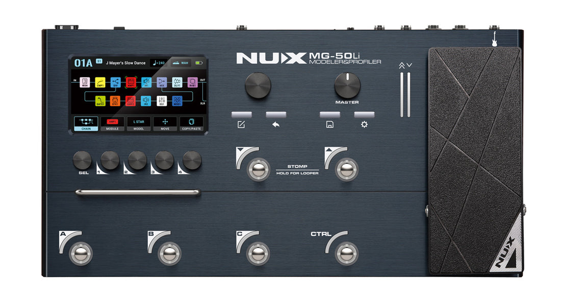 NUX MG 50LI Modeling Guitar Processor Dark Blue