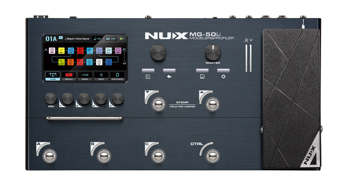 NUX MG 50LI Modeling Guitar Processor Dark Blue