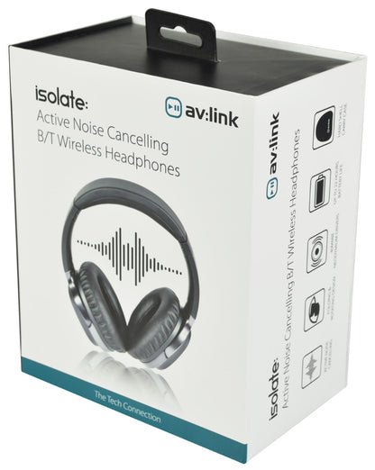 AV:LINK Isolate Bluetooth Hodetelefon med aktiv støydemping