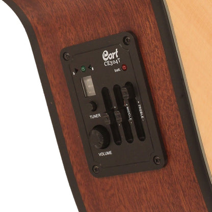 Cort CEC3 NS Klassisk Gitar m/P.U og Cutaway, Natur Satin