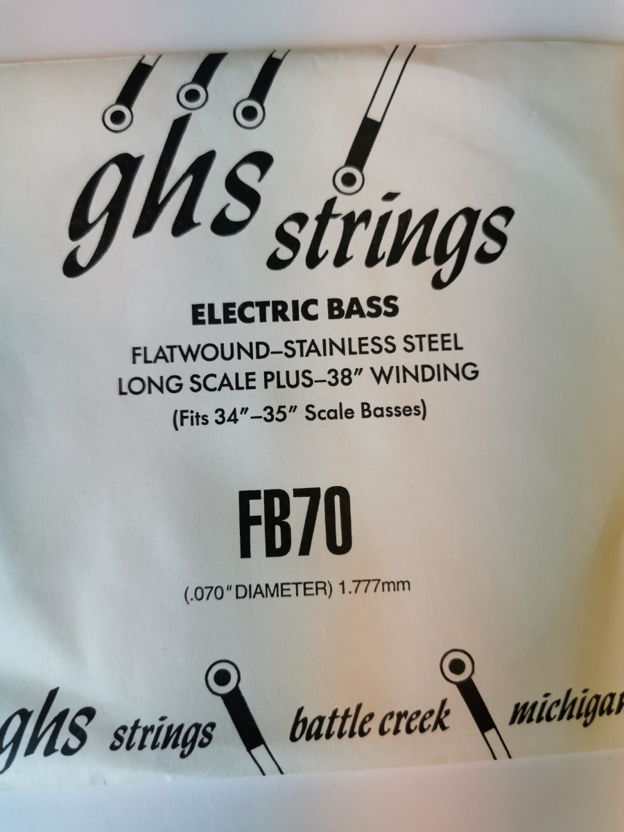 GHS FB70 SINGLE FLATWOUNDOUND BASS FB70. Streng.