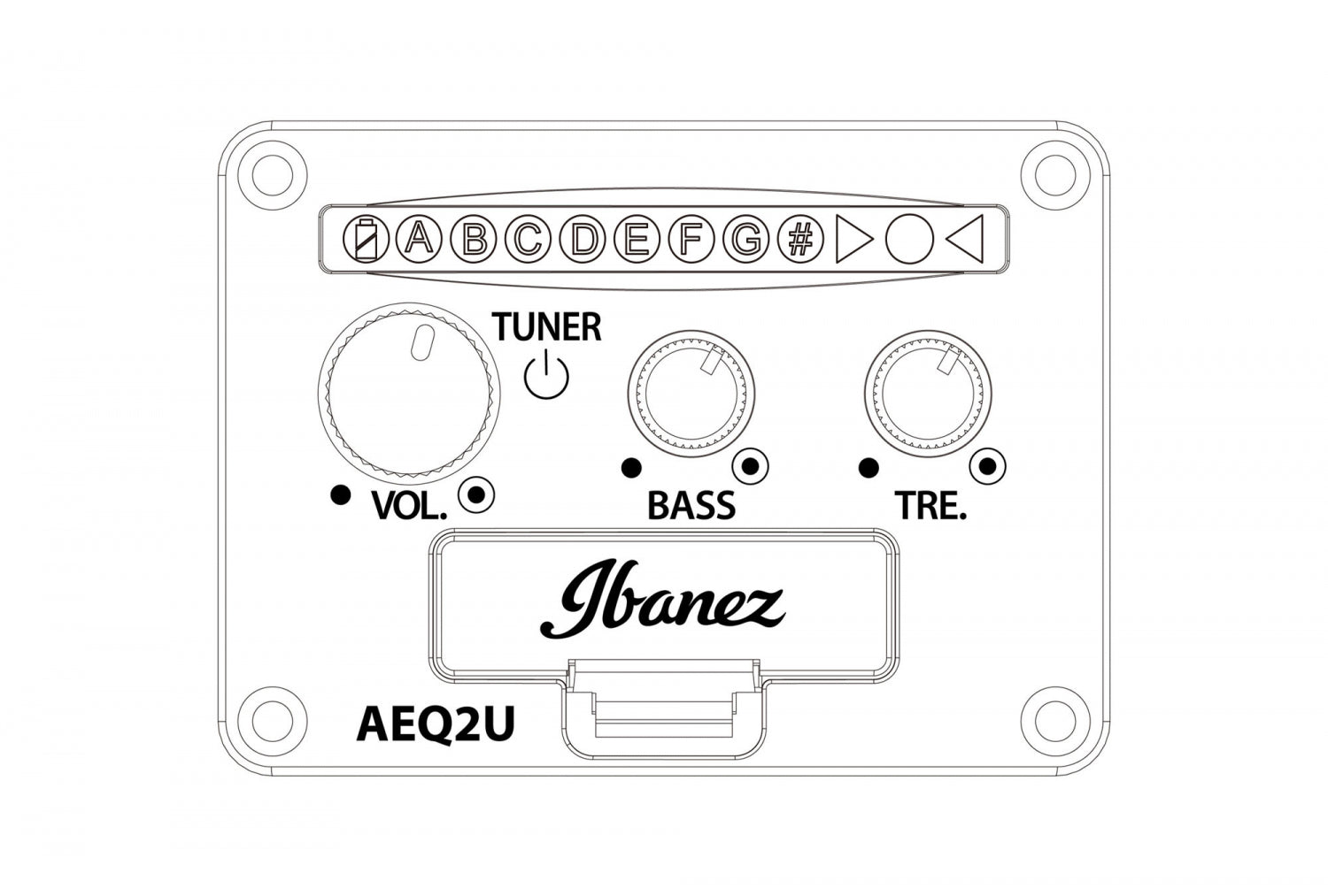 Ibanez AUC10E-OPN Concert Ukulele m. mik. &amp; bag, Soundport