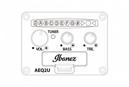 Ibanez AUC10E-OPN Concert Ukulele m. mik. &amp; bag, Soundport