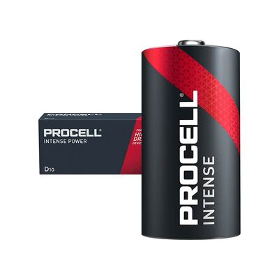10-pk Duracell Procell D-cell alkaline batteri 1,5v