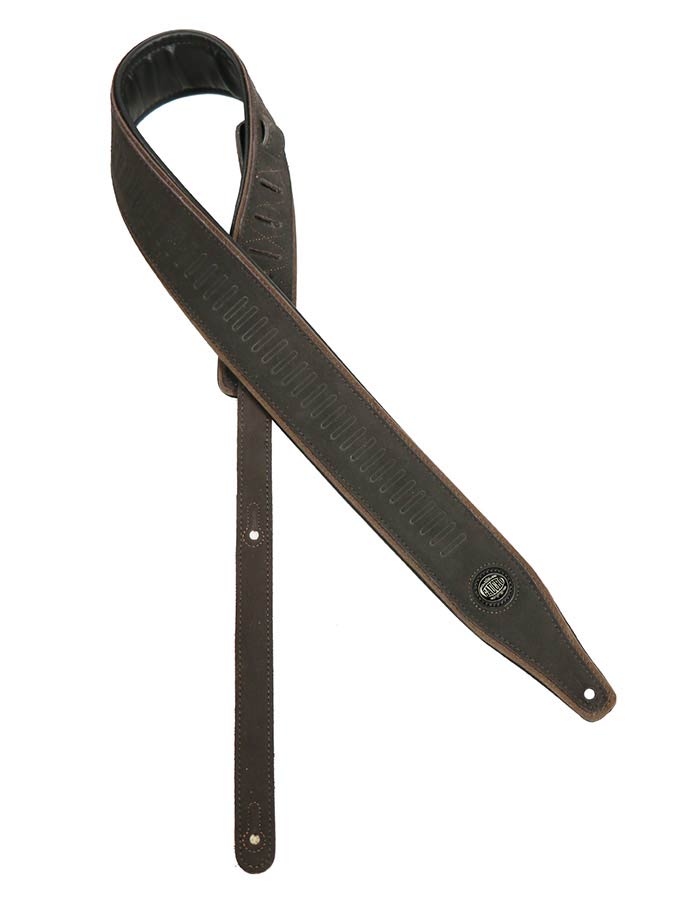 Gaucho Suede Three Series Gitar strap GST-663-DBR