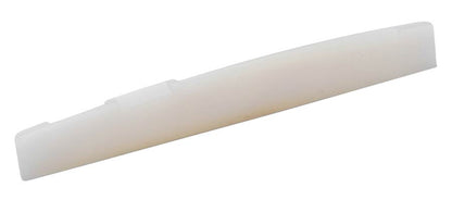 Bridge saddle, unbleached bone, 77,5x10x2,7mm, folk, 14&quot; arched