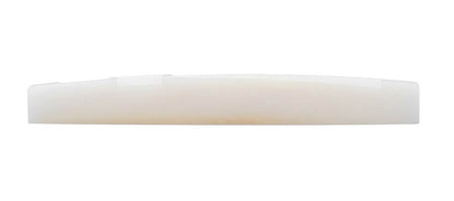 Bridge saddle, unbleached bone, 77,5x10x2,7mm, folk, 14&quot; arched
