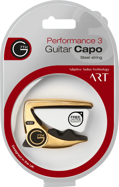 G7 Capo Performance 3 ART 6 string Gold