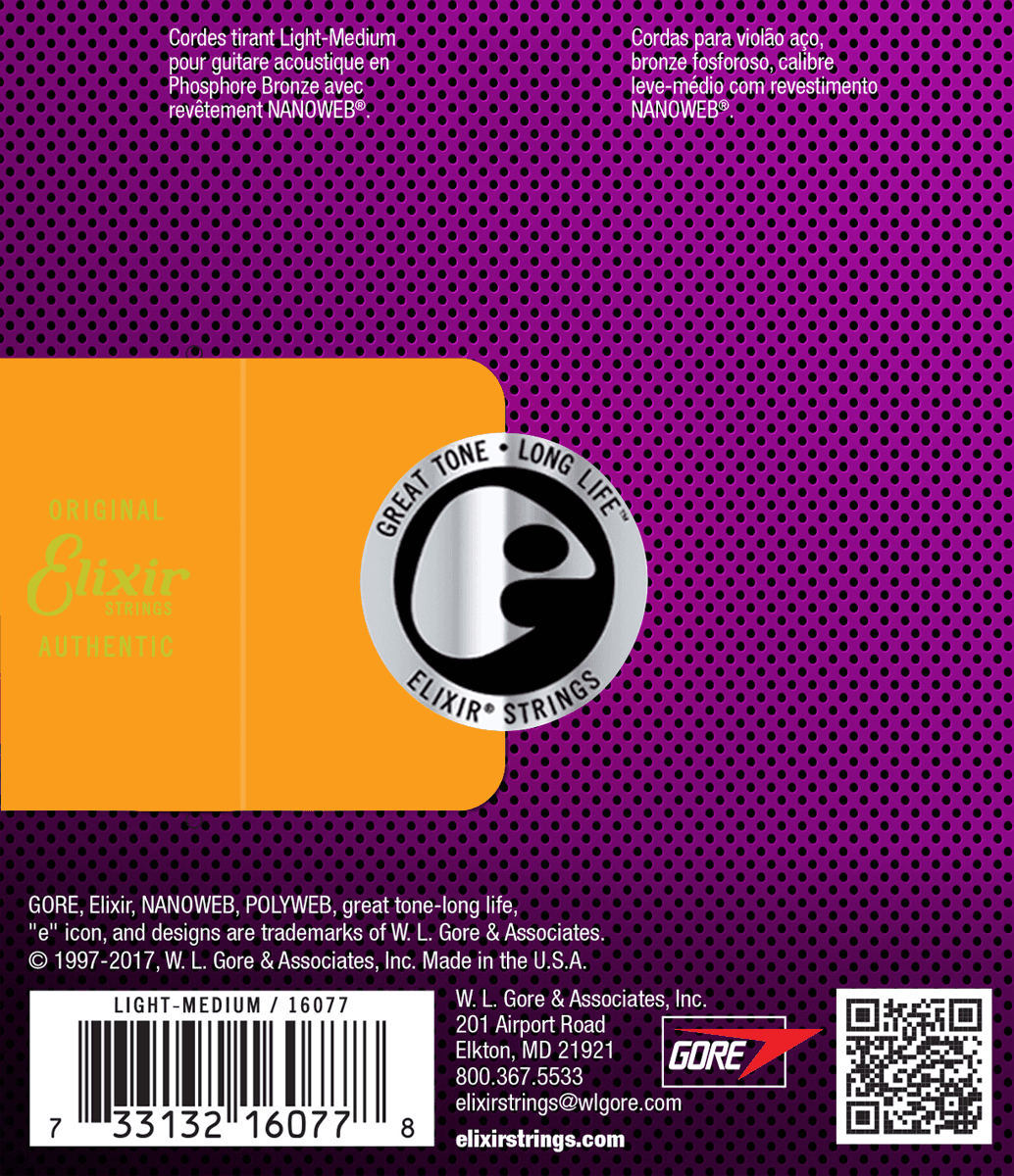 Elixir 16077 Medium Light 12-56