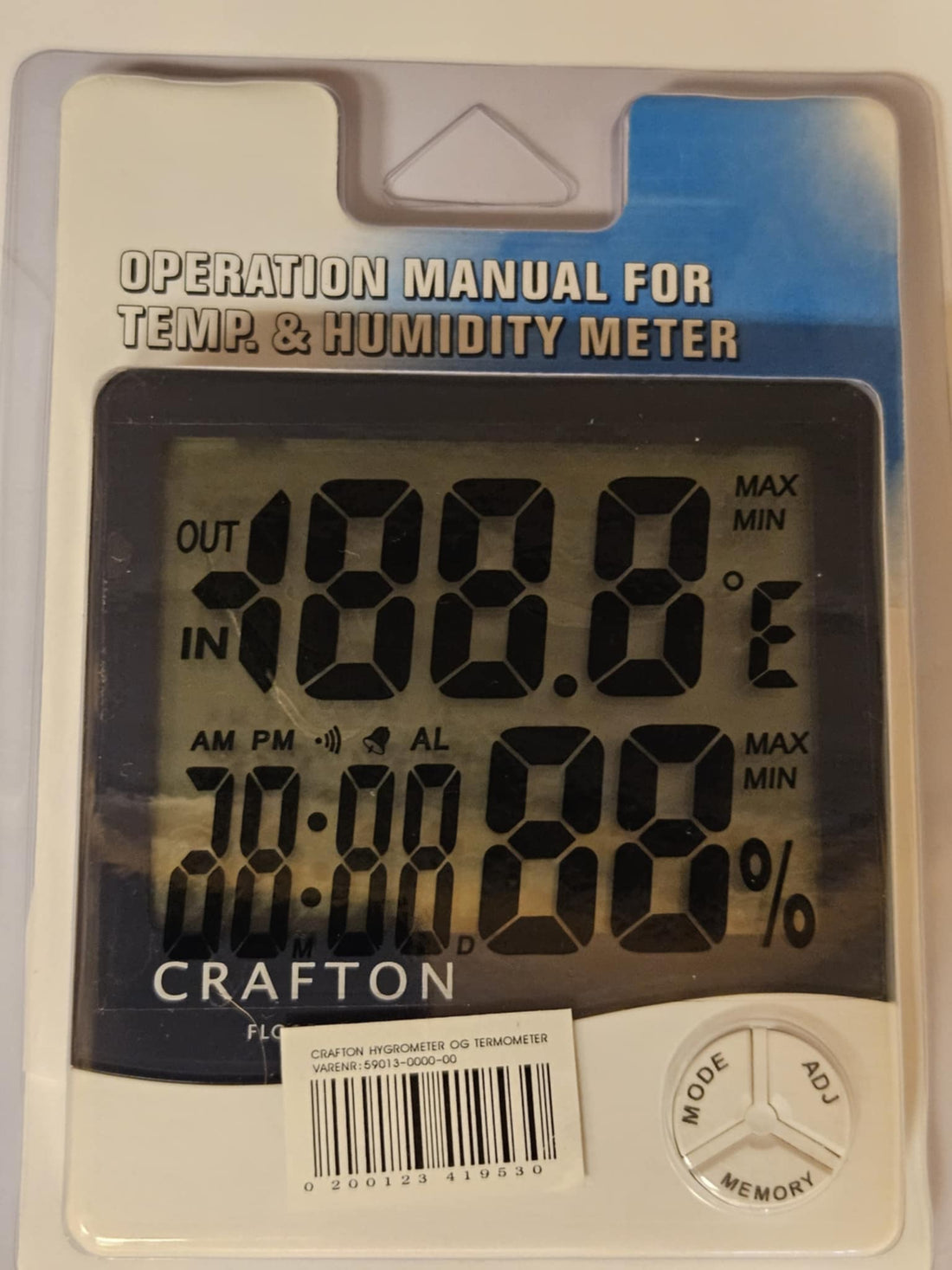 Hygrometer og Termometer