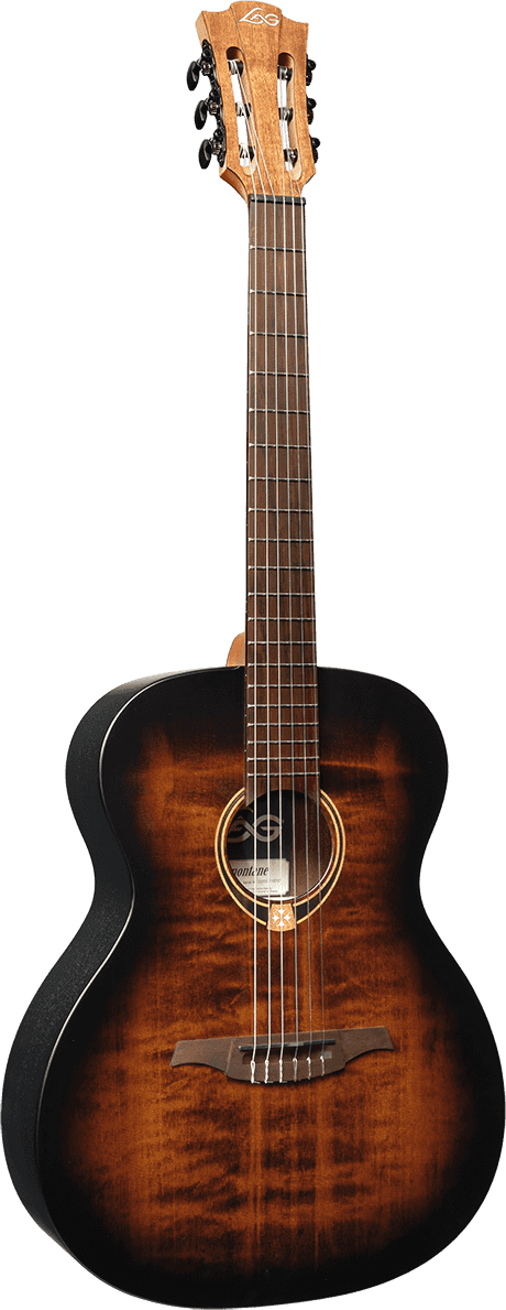 LAG TN70A B&B Nylon auditorium Black & Brown Klassisk Gitar
