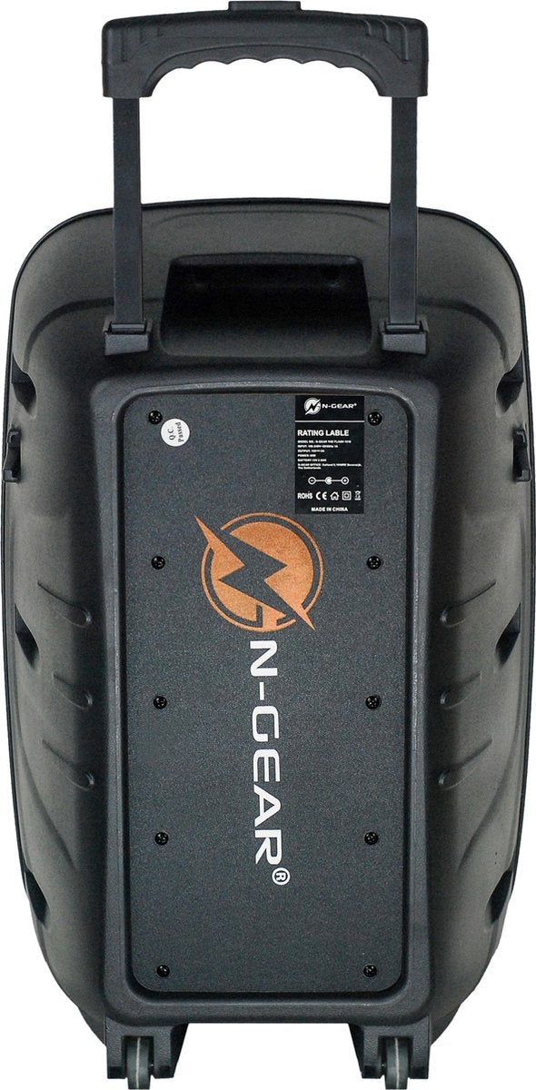 12" Partyhøyttaler m/Lys og 2xTrådløse mikrofoner